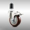 Service Caster 4 Inch 316SS Maroon Poly Swivel 1-1/2 Inch Expanding Stem Caster Lock Brake SCC SCC-SS316TTLEX20S414-PPUB-MRN-112 - alternate 1